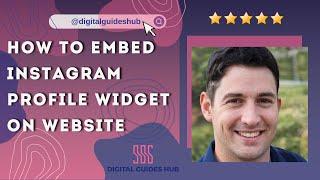 How to embed Instagram Profile widget on website