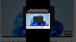 How to fix Discord grey screen issue --- Like and Subscribe