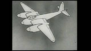 DeHavilland Mosquito & gun camera film - excellent!