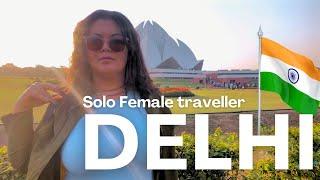 Solo Female Traveller Delhi Vlog | Lotus Temple & Cafe Stone  