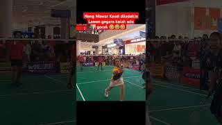 Neng Mawar Kesel diledekin Lawan gegara kalah adu gocek  #nengmawar #badminton #lucu #kocak