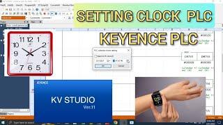 KV Studio : How to setting clock Keyence PLC | tutorial Keyence PLC