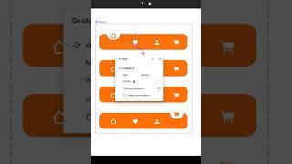 Animated tab bar menu in figma| Figma Menu bar #shorts