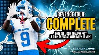 Detroit Lions COMPLETE REVENGE TOUR With Week 17 WIN vs San Francisco 49ers!