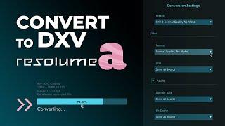 How to Convert to DXV / DXV3 Codec | Resolume Alley (Free)