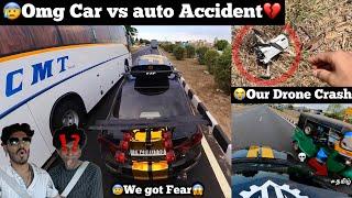 We got Fear|New car vs auto accident| Our Drone Crashed with footage | TTF | Pegasus | Tamil