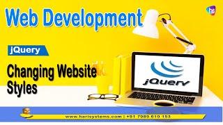 How to change website style using jQuery | Webdesign | jQuery tutorial | Sekharmetla | Harisystems