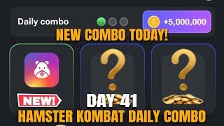 DAY 41! HAMSTER KOMBAT DAILY COMBO CARDS | HAMSTER KOMBAT TODAY COMBO JULY 2