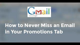 Gmail Inbox Tabs 101 - Never Miss Paul Solt's Emails in Gmail's Promotions Tab