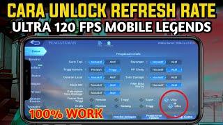 MUST TRY‼️ How to unlock the Latest Mobile Legends ultra 120 fps refresh rate & graphics