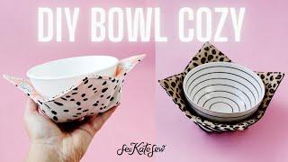 Microwave Bowl Cozy Tutorial with Free Pattern