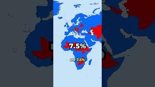 92.5% of the World Have Access To the SEA! #geography #maps #landlocked