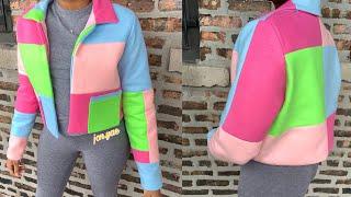 DIY: COLOR BLOCK JACKET