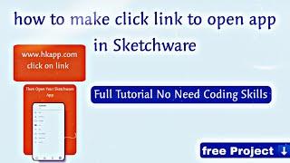 how to make deeplink in Sketchware | Sketchware Pro | HkApps Tech | #sketchware #appdevelopment