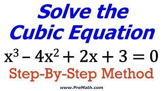 Solve Cubic Equations - Synthetic Division Method