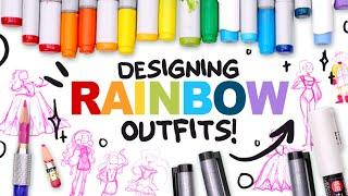 DESIGNING THE PERFECT RAINBOW OUTFIT?! | (Casual, Party, Swimwear, Ballgown...)