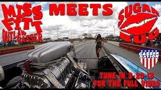 Miss Fitt 1200 Horsepower Outlaw Gasser GoPro Wild Ride along