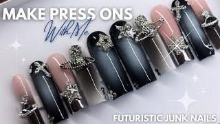 MAKING PRESS ON NAILS!  Press On Nail Tutorial + Fun Nail Inspo