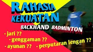 BADMINTON BACKHAND TECHNIQUE | Hard Lob Clear (Indonesian Language)