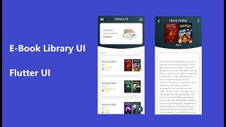 Flutter - E-Book Reader UI | Library App UI |Speed Code