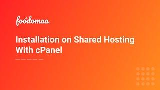 Installation on Shared Hosting with cPanel