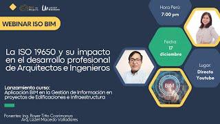 Webinar ISO 19650  y Lanzamiento del curso en Gestión BIM- Verano 2025