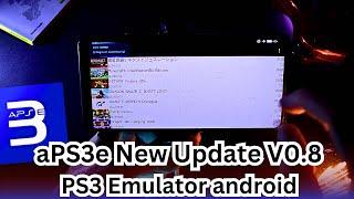 aPS3e new Update v0.8 - PS3 Emulator android Setup Guide / Gameplay / Tutorial