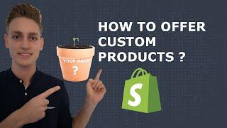 How to create customizable products in Shopify (FREE)