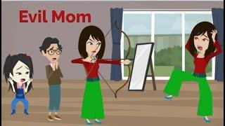 Evil of Mina's Mom Comes from the Mirror - Animated Story - Mina English - Normal English