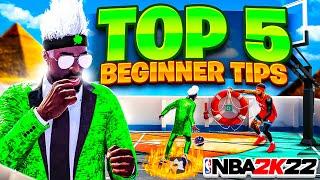 TOP 5 BEGINNER TIPS NBA 2K22! BECOME A BETTER PARK PLAYER TODAY! JUMPSHOT + BADGE TIPS! *must watch*