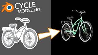 Cycle in Blender - 3D Modelling Timelapse