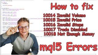 Fix mql5 Errors for mql5 Market Upload (invalid volume, price, stoploss, not enough money)