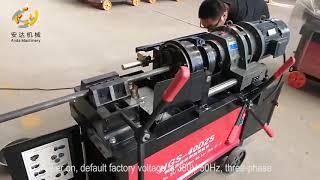 Teaching of rebar thread rolling machine