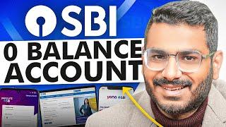 SBI Zero Balance Account Opening Online | SBI Account Opening Online