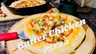 Butter Chicken Pizza| Homemade pizza with and without oven| Cook N' Tastic