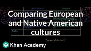 Comparing European and Native American cultures | US history | Khan Academy