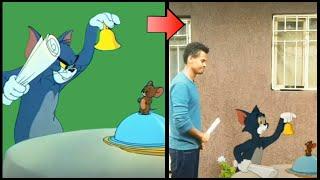 Tom and Jerry  Greenscreen HD version + Tutorial on how to make funny video on ur phone