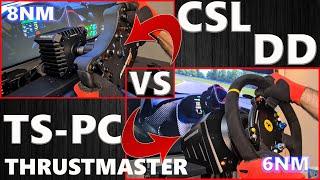 Thrustmaster TS-PC To Fanatec CSL DD | Comparison | IS THE DD THAT MUCH BETTER?