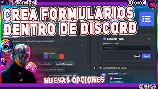 🟣 Forms - Formularios para discord  Discord  JKamiGod