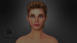 Face Aging 3d medical animation sample use only