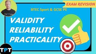 Validity || Reliability || Practicality - What's the difference !?