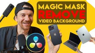 How To Remove Background From Your Video | Magic Mask Davinci Resolve