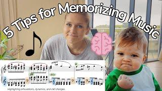 5 QUICK TIPS ON MEMORISING MUSIC | Emilia Plays Piano