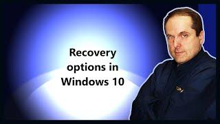 Recovery options in Windows 10