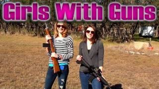 Girls With Assault Rifles (AR15 w/ Eotech and Mini14)