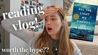 finally reading 'all the light we cannot see' // reading vlog!