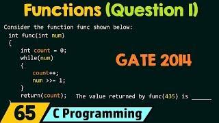 Functions (Solved Question 1)