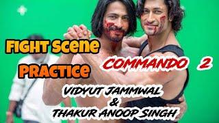 Vidyut Jammwal & Thakur Anoop Singh Fight Scene Shoot Commando 2 Movie