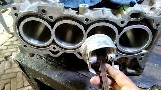 engine overhauling|| Toyota Corolla gli 2nz engine rebuild|| engine cylinder piston rings replace||