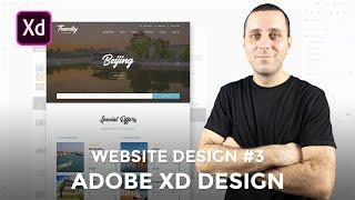 Website Design In Adobe Xd - Travel Agency Part 3 Design